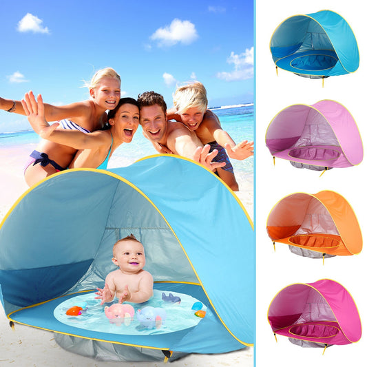 Baby Beach Tent with Pool - Ultimate UV Protection & Fun for Your Little One!